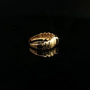 22K Gold, Emerald-Cut CZ Sparkle