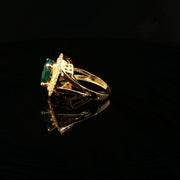 Semi-Precious Emerald, Timeless 22K Gold
