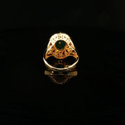Semi-Precious Emerald, Timeless 22K Gold
