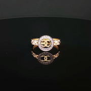 22K Gold Luxury, Dazzling CZ Statement