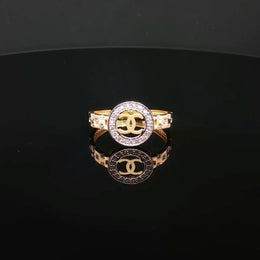 22K Gold Luxury, Dazzling CZ Statement