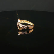 22K Gold Luxury, Dazzling CZ Statement