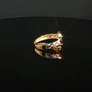 22K Gold Luxury, Dazzling CZ Statement