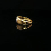 Oval brilliance, timeless style in 22k Gold