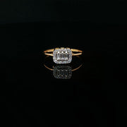 Luxury Redefined: Round & Baguette CZ in 22K Gold