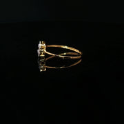 Luxury Redefined: Round & Baguette CZ in 22K Gold