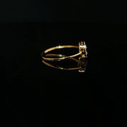 Luxury Redefined: Round & Baguette CZ in 22K Gold