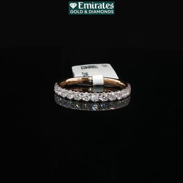 Classic Round Brilliant Diamond Eternity Ring in Polished Yellow Gold