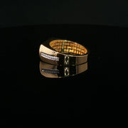Yellow Gold Multistone Ring with Round American Diamonds