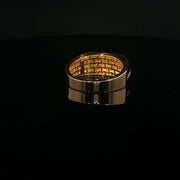 Yellow Gold Multistone Ring with Round American Diamonds