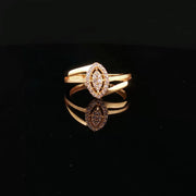 22K Gold Brilliance, Marquise CZ Design