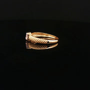 Sophisticated Style, Princess-Cut CZ in 22K Gold