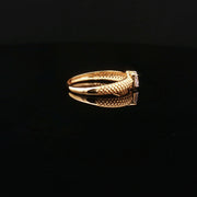 Sophisticated Style, Princess-Cut CZ in 22K Gold