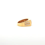 Men’s Yellow Gold Signet Ring Featuring Lord Shiva’s OM Symbol