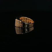 Men’s Yellow Gold Signet Ring Featuring Lord Shiva’s OM Symbol