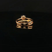 Classic Design, Brilliant CZ Cluster in 22K Gold