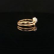 Classic Design, Brilliant CZ Cluster in 22K Gold