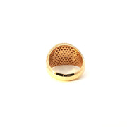 Yellow Gold Multistone Ring with Round Cut Diamonds