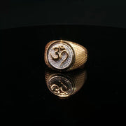 Yellow Gold Multistone Ring with Round Cut Diamonds