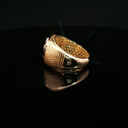 Yellow Gold Multistone Ring with Round Cut Diamonds