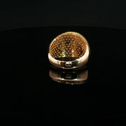 Yellow Gold Multistone Ring with Round Cut Diamonds