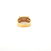 Round Cut Diamond Yellow Gold Ring