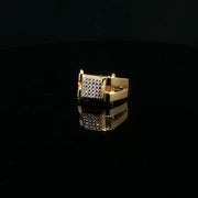 Round Cut Diamond Yellow Gold Ring