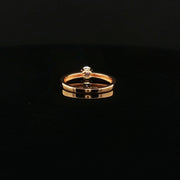 Classic Solitaire Diamond Ring in 22K Yellow Gold