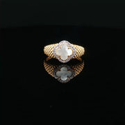 22K Gold Brilliance, Clover MOP & CZs