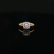 Sophisticated Sparkle, 22K Gold Round CZs