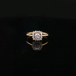 Sophisticated Sparkle, 22K Gold Round CZs