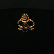 Luxury Sparkle, 22K Gold Teardrop Ring