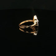 Luxury Sparkle, 22K Gold Teardrop Ring