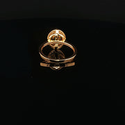 22K Gold Brilliance, Oval semi precious Emerald