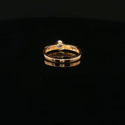 Timeless Elegance, Round CZ in 22K Gold
