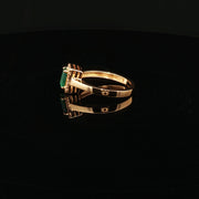 22K Gold Brilliance, Emerald-Cut Elegance
