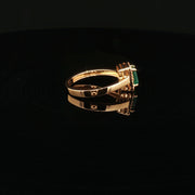 22K Gold Brilliance, Emerald-Cut Elegance