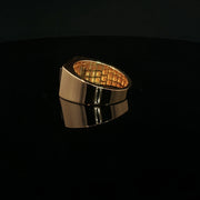 Yellow Gold Multistone Ring with Round Cut American Diamonds