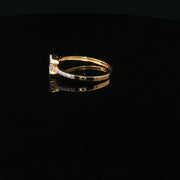 Artistic CZ Arrangement in 22K Gold