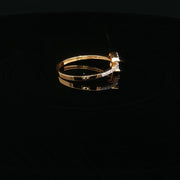 Artistic CZ Arrangement in 22K Gold