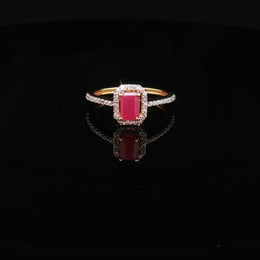 Statement Jewelry, 22K Gold Ruby Ring