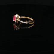 Statement Jewelry, 22K Gold Ruby Ring