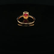 Statement Jewelry, 22K Gold Ruby Ring