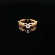 Luxury Sparkle, Solitaire CZ with Side Accents