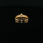 Luxury Sparkle, 22K Gold CZ Ring