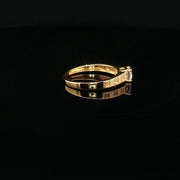 Luxury Sparkle, 22K Gold CZ Ring