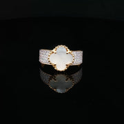 22K Yellow Gold Multistone Ring with MOP