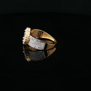 22K Yellow Gold Multistone Ring with MOP