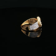 22K Yellow Gold Multistone Ring with MOP