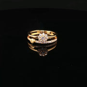 22k Yellow Gold Multistone CZ Ring